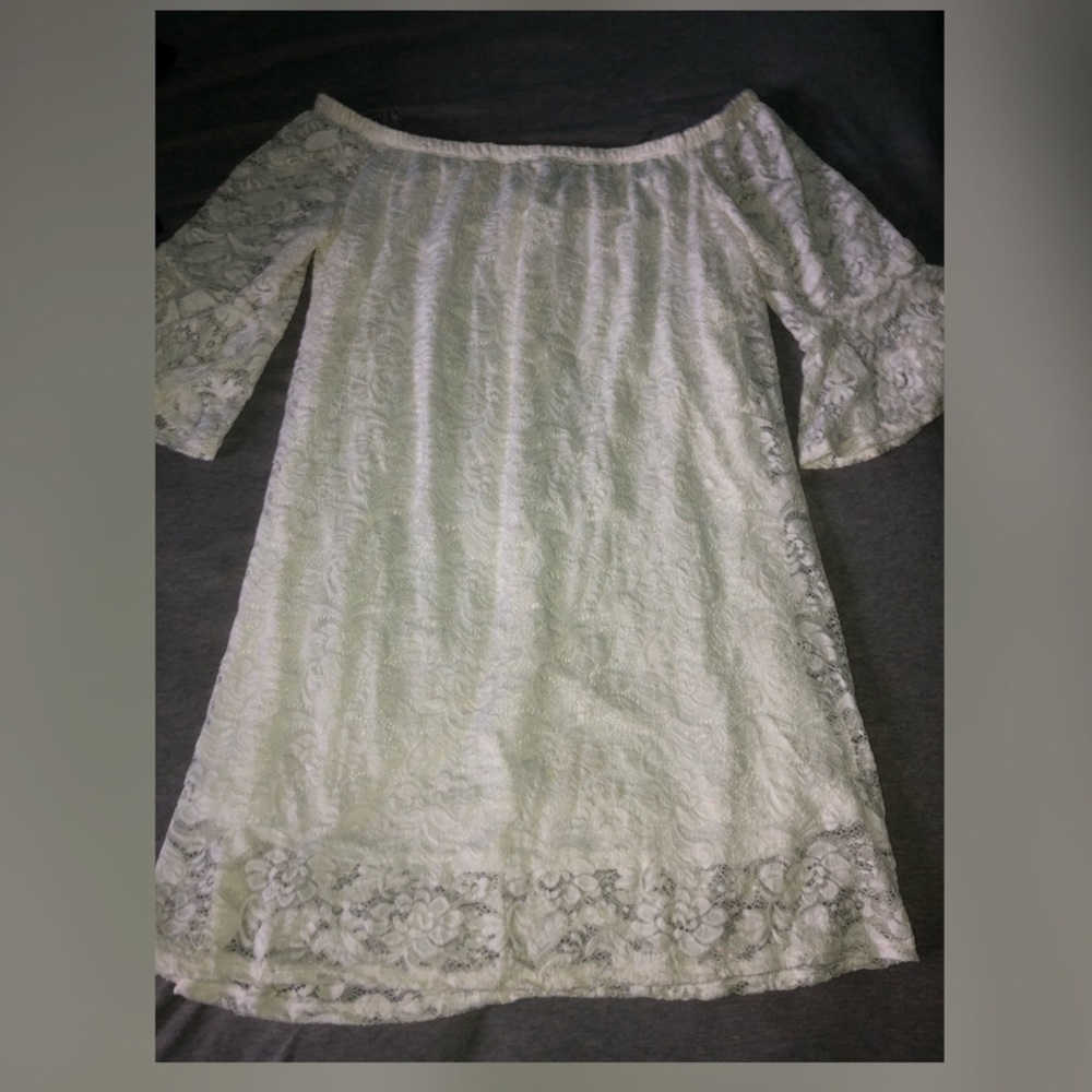 White plus size dress